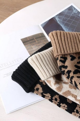 The Monroe Leopard Pom Beanie