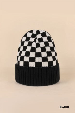 The Parker Checkered Beanie