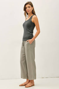 The Maeve Ribbed Tank – Garment Washed Ultra Soft Layering Tank Top