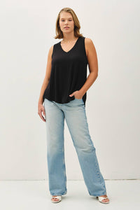 Georgina Plus Size Comfort Fit V-Neck Top