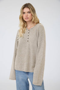 Slow Morning Henley Sweater
