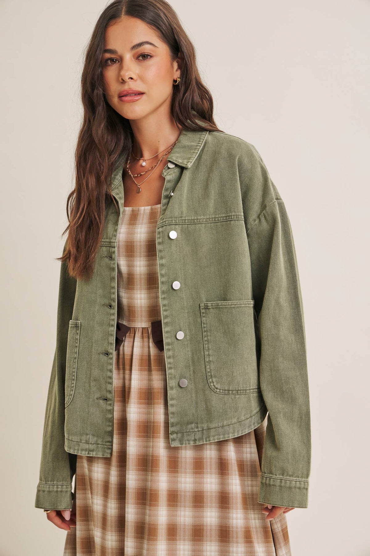 The Field Day Washed Utility Jacket: Washed Olive
