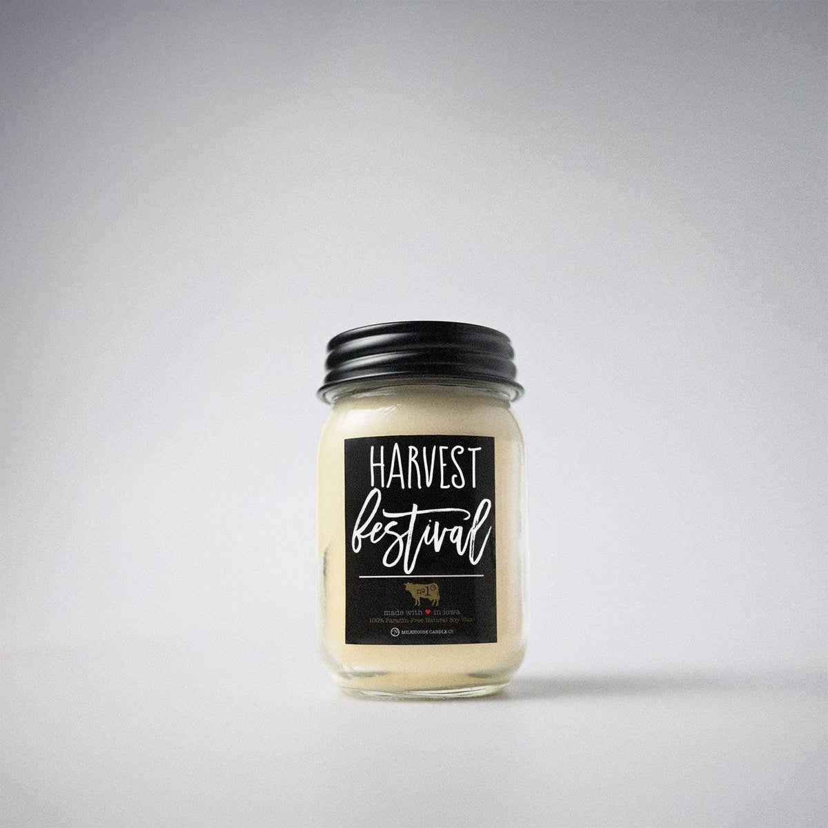 13 oz Mason Jar Fall Candle: Harvest Festival