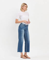 The Ellery Mid Rise Raw Hem Wide Leg Jeans – Lovervet by Flying Monkey