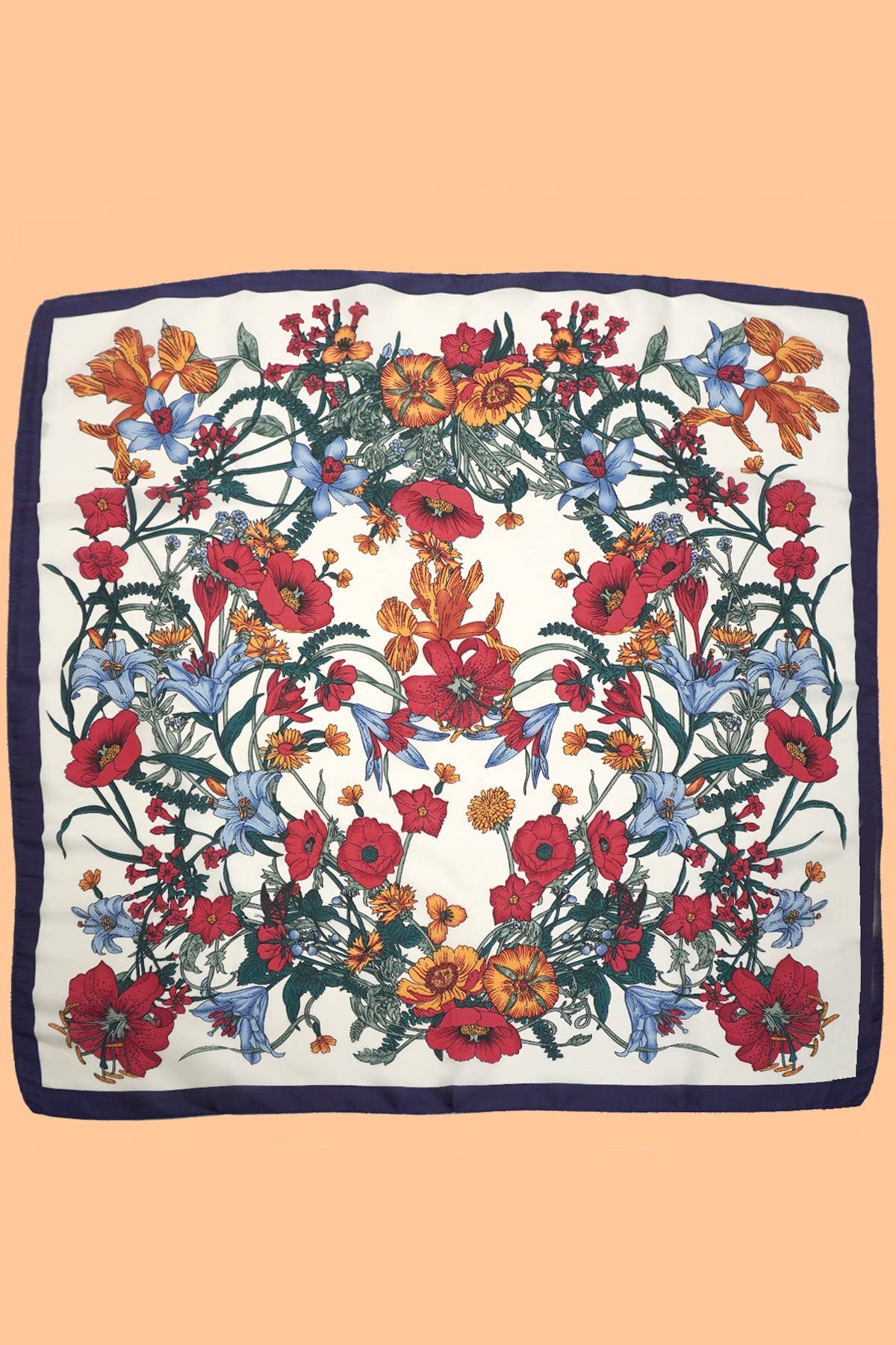 The Willow Floral Bandana Scarf – Large Flower Print Headband Neck Scarf