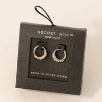 Secret Box Gold Dipped Mini Huggie Earrings: GOLD