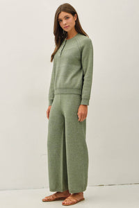 Take It Easy Henley Sweater