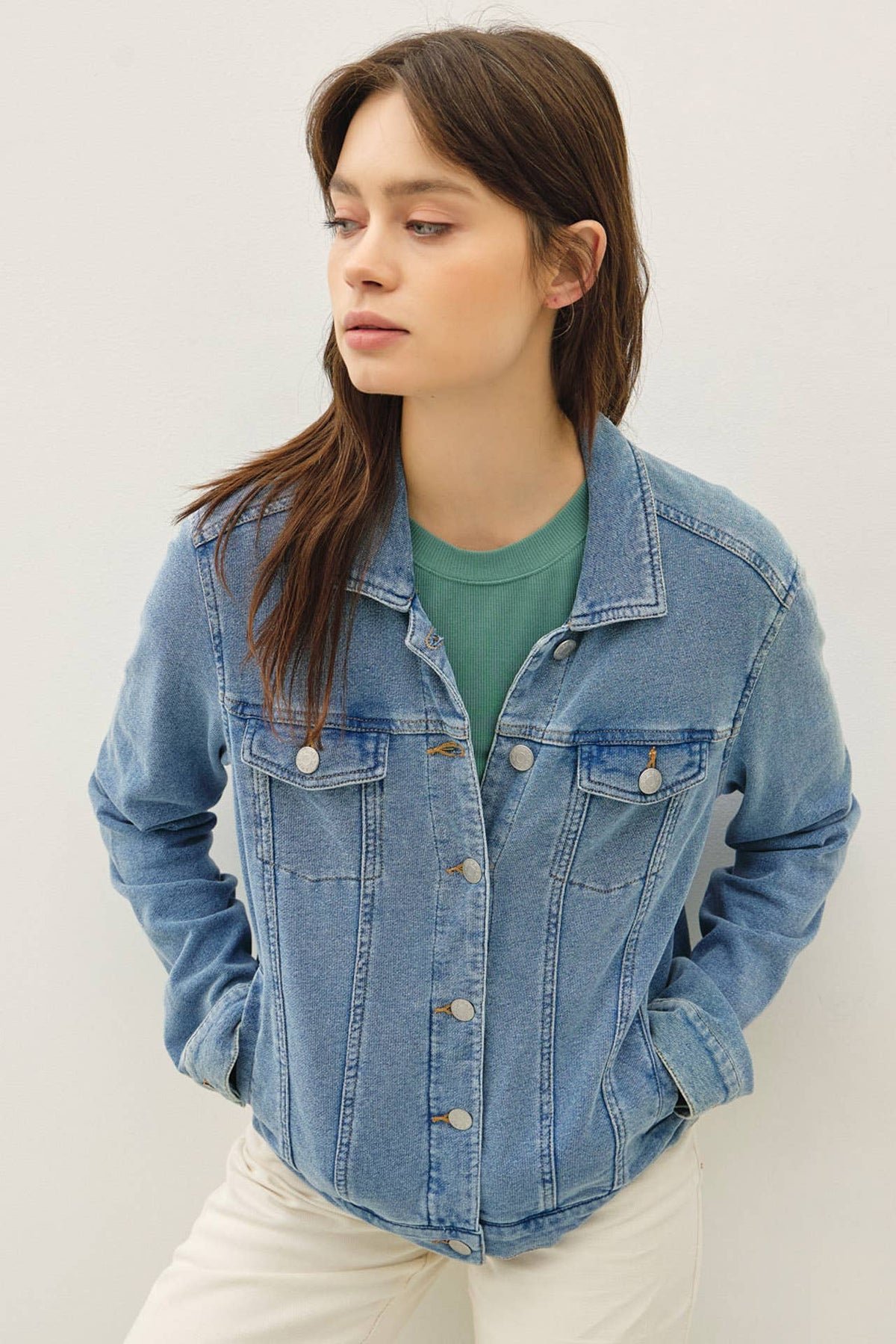 The Hadley Denim Look Shacket
