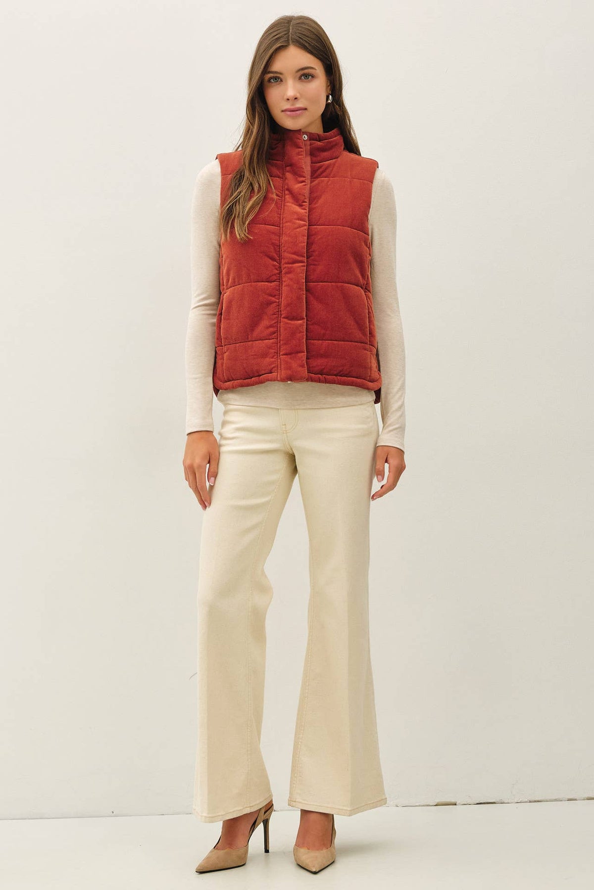 Good Call Corduroy Puffer Vest
