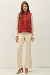 Good Call Corduroy Puffer Vest