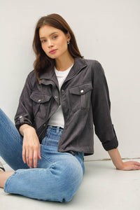 Danica Cropped Utility Safari Jacket