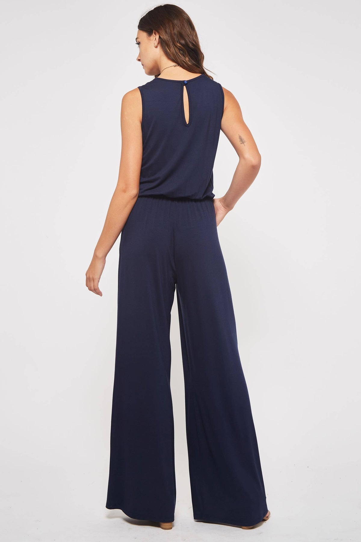 The Sierra Wide Leg Sleeveless Jumpsuit