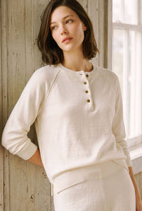 Take It Easy Henley Sweater