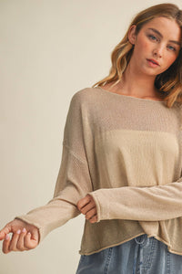 The Coastal Breeze Open Knit Sweater