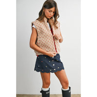 Juniper Lane Floral Fleece Vest