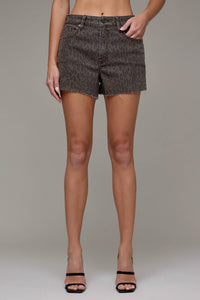 The Wild Side Cheetah High Rise 3" Inseam Shorts