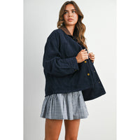 After Hours Corduroy Jacket: Navy