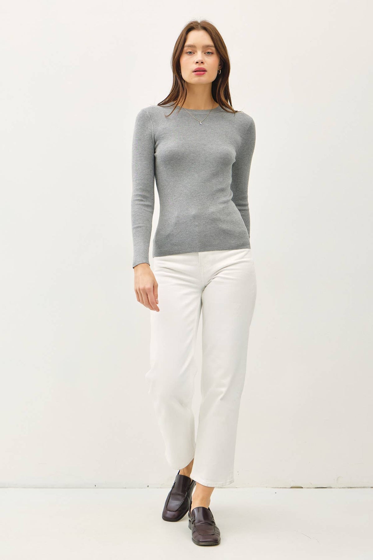 The Delaney Fine Ribbed Top