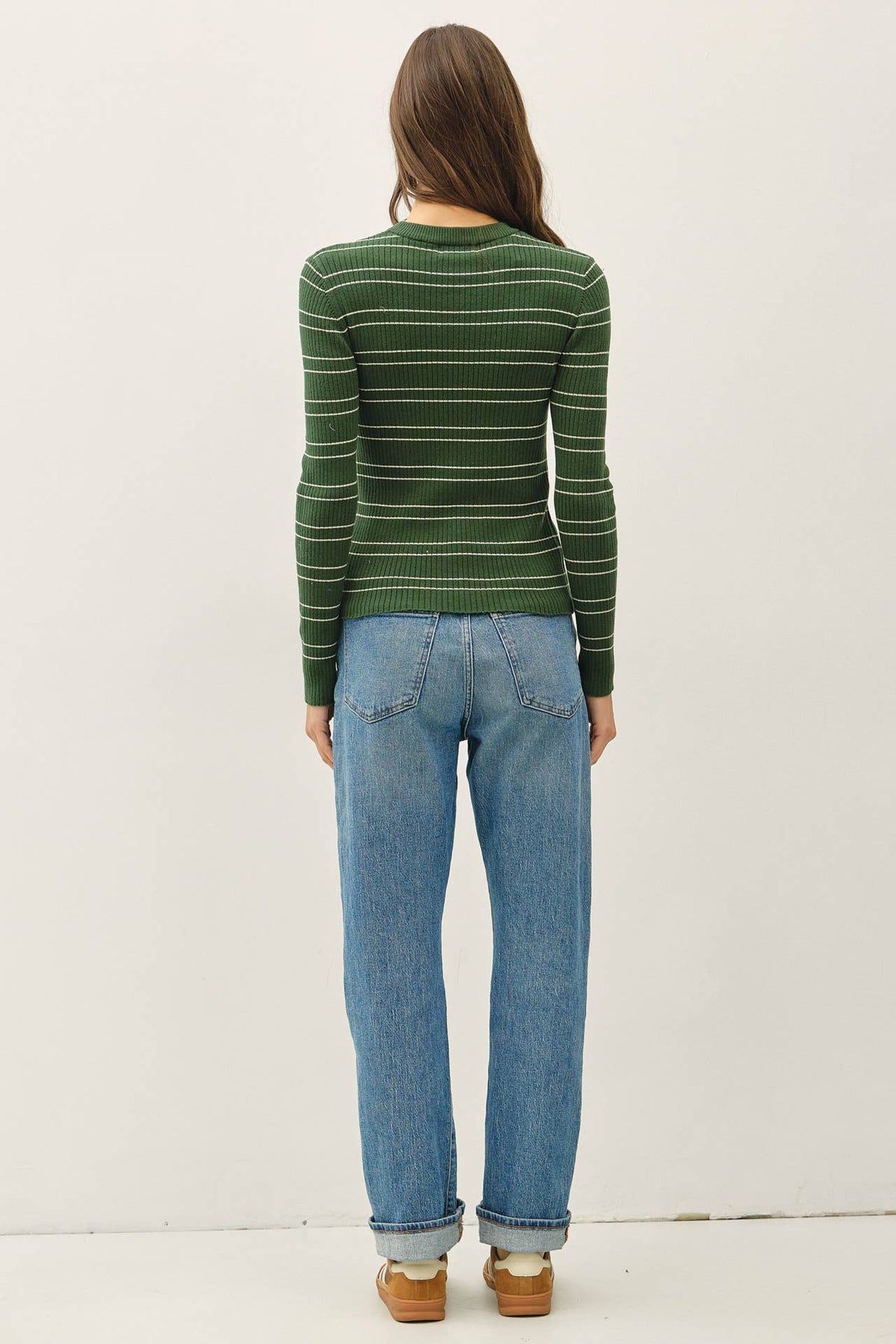 The Sloane Striped Sweater Top