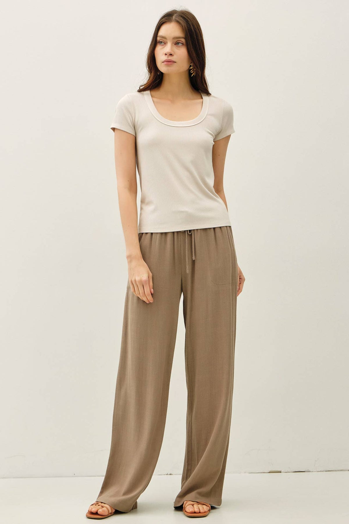 The Hallie Ribbed Baby Tee