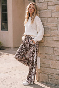 Main Character Leopard Track Pants