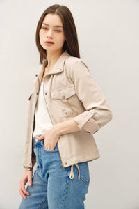 Danica Cropped Utility Safari Jacket