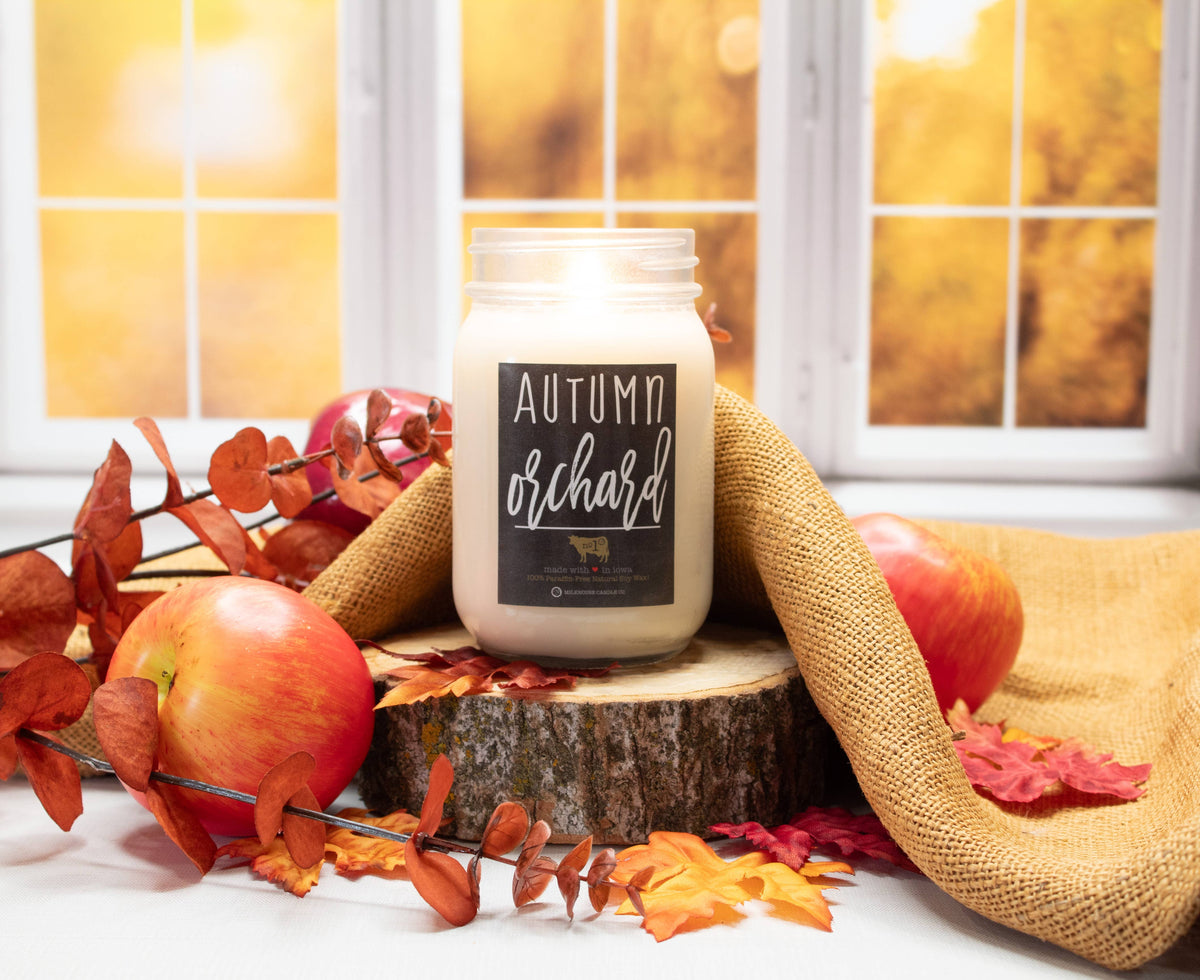 13 oz Mason Jar Fall Candle: Autumn Orchard