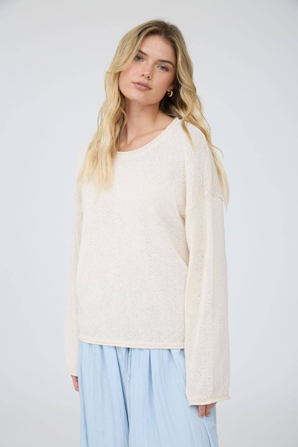 First Frost Textured Sweater