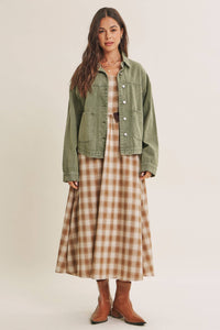 The Field Day Washed Utility Jacket: Washed Olive