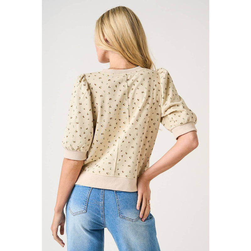 The Briar Bloom Terry Top: Sand