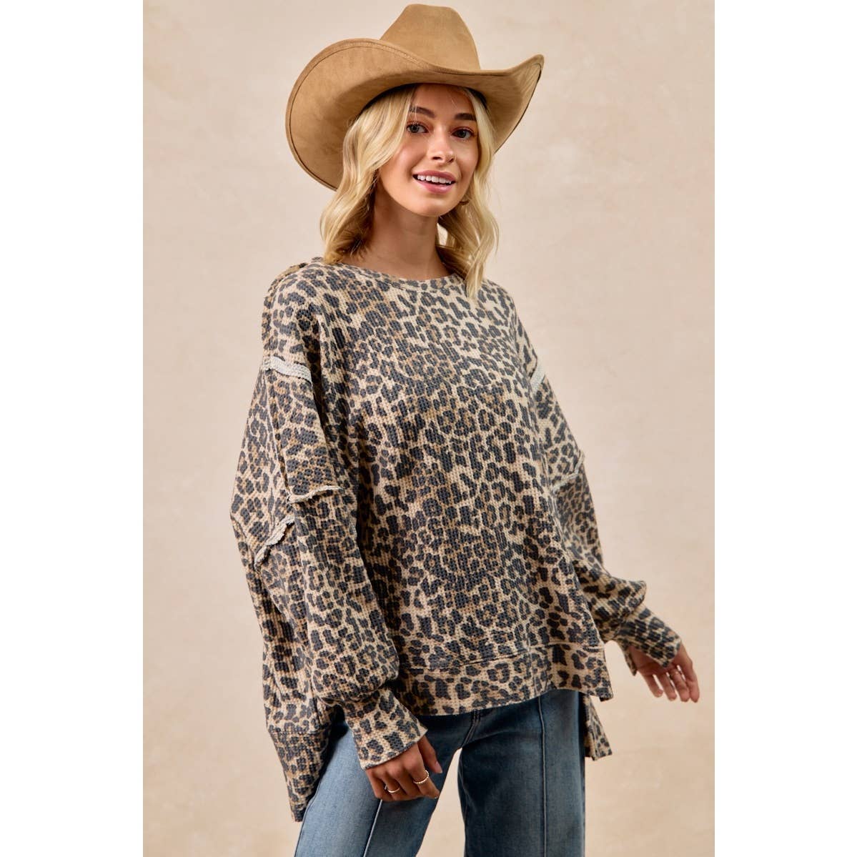 Spotted in the Wild Waffle Sweatshirt