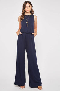 The Sierra Wide Leg Sleeveless Jumpsuit