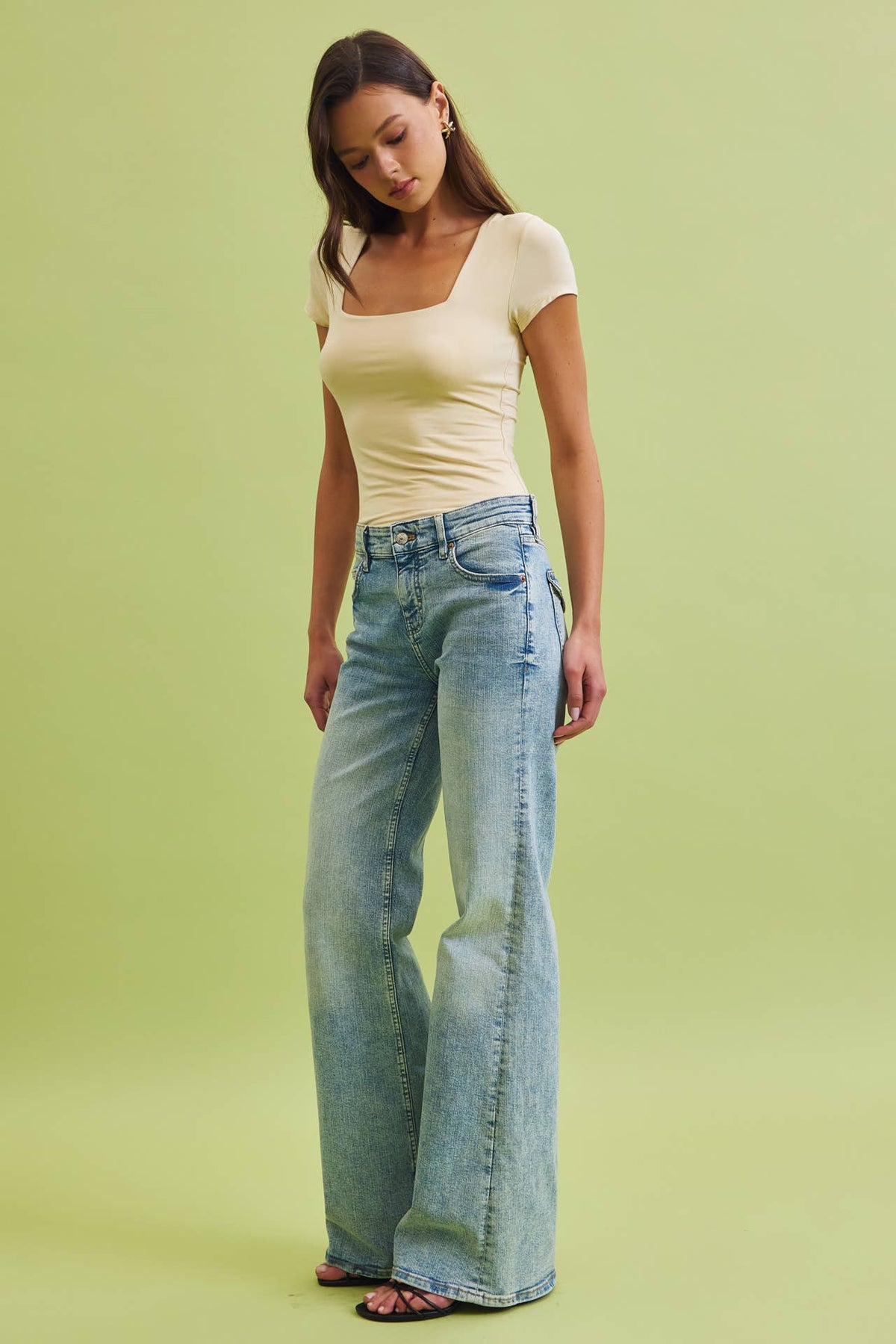 Emma Essential Square Neck Tee