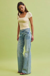 Emma Essential Square Neck Tee