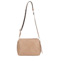 Harper Ridge 3-Compartment Crossbody Bag with Patterned Guitar Strap