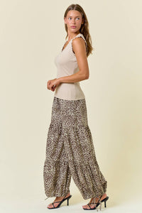 Alessia V-Neck Frill Trim Knit Tank – Women’s Sleeveless Ribbed Layering Top