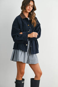 After Hours Corduroy Jacket: Navy