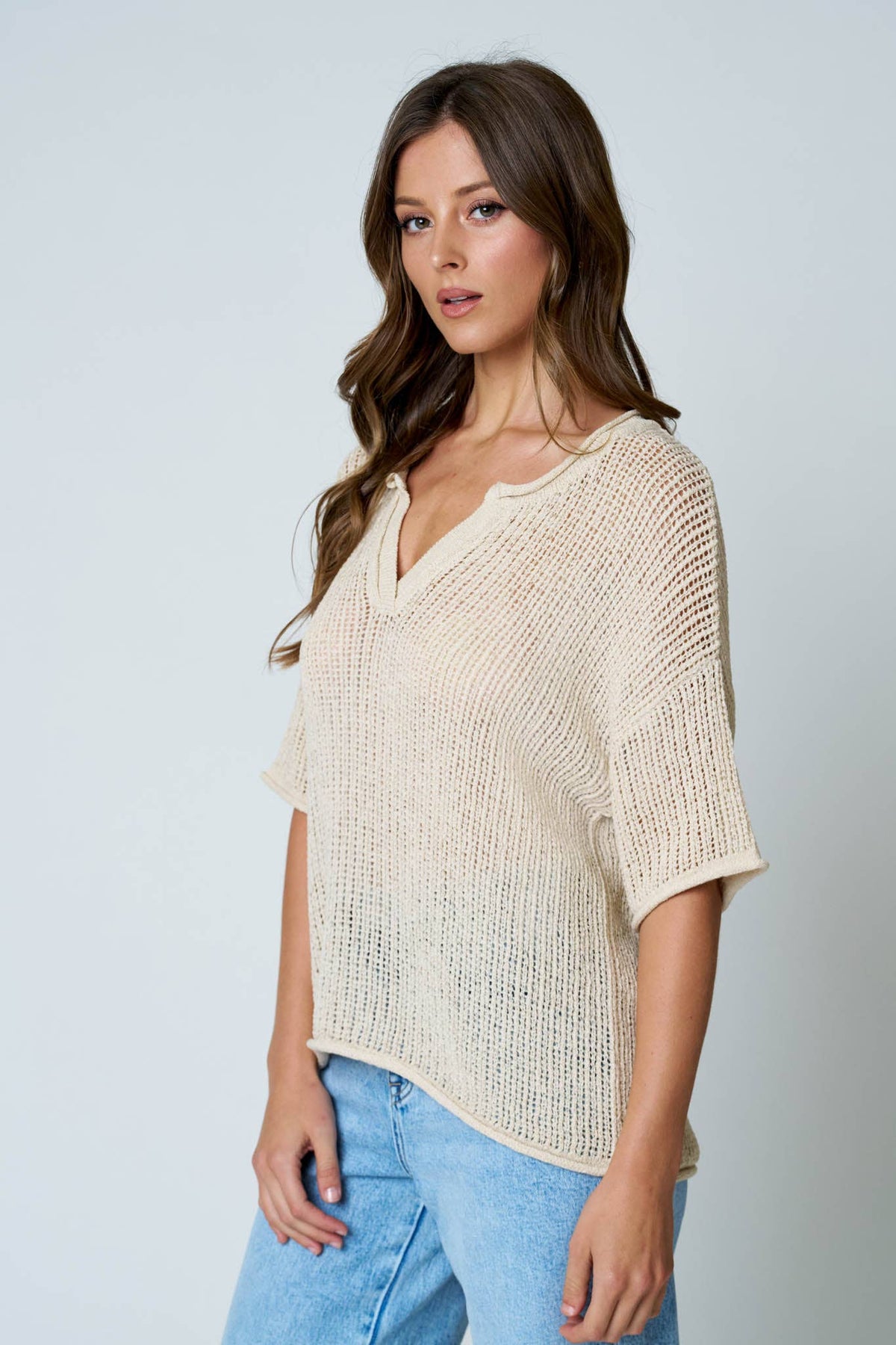 Breezy Crochet Sweater Top