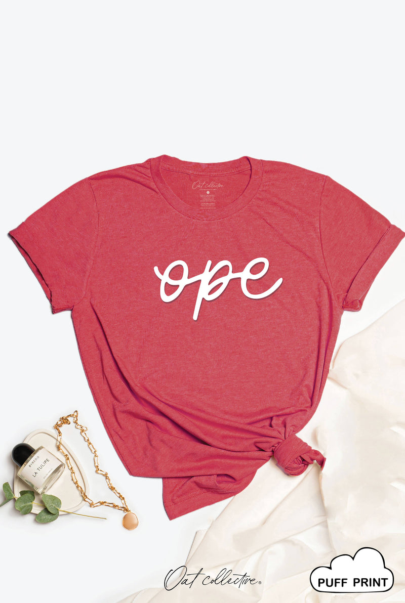 Ope Puff Graphic T-Shirt – Midwest Puff Print Tee in Forest Green