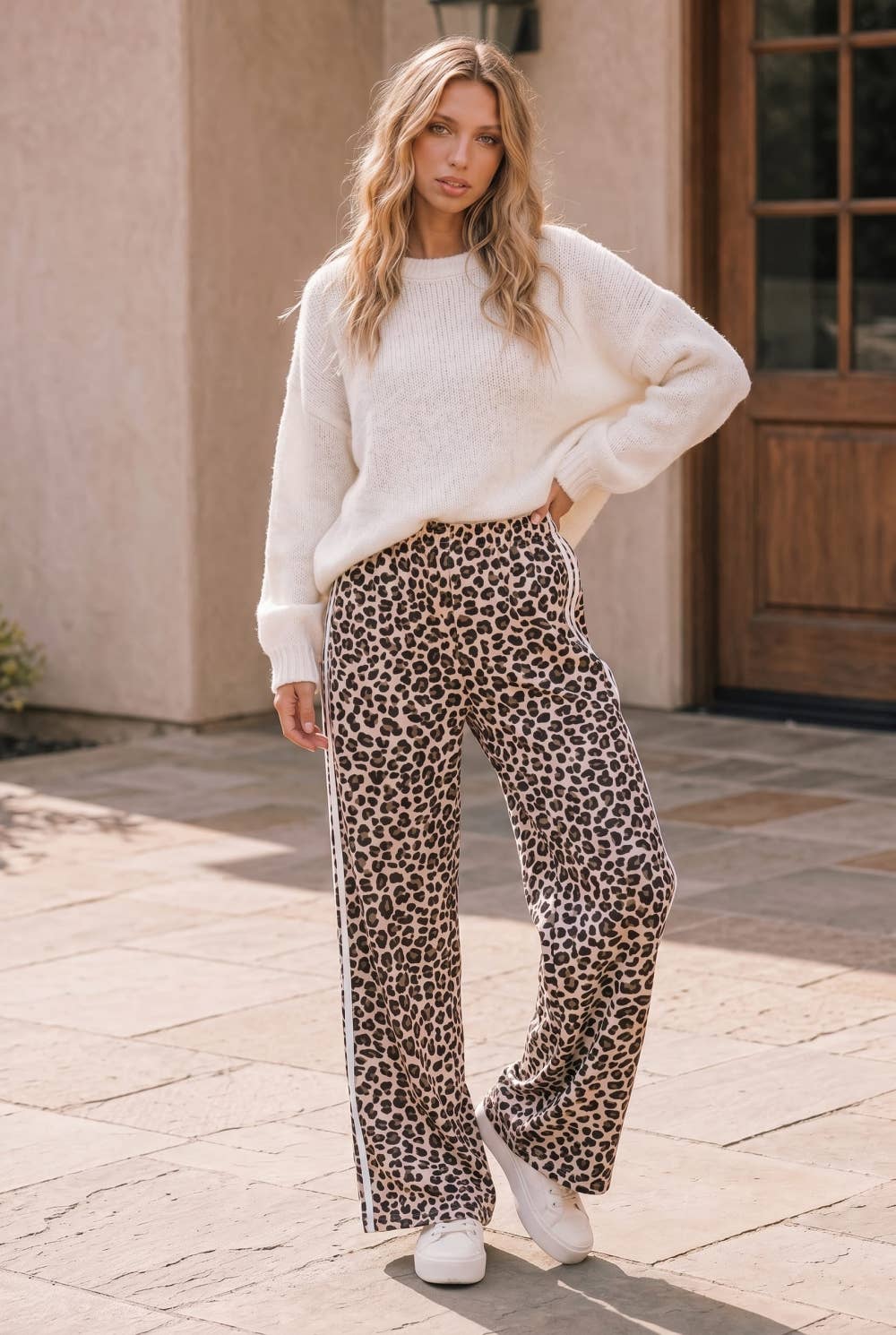 Main Character Leopard Track Pants