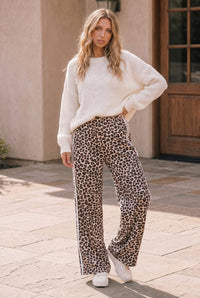 Main Character Leopard Track Pants