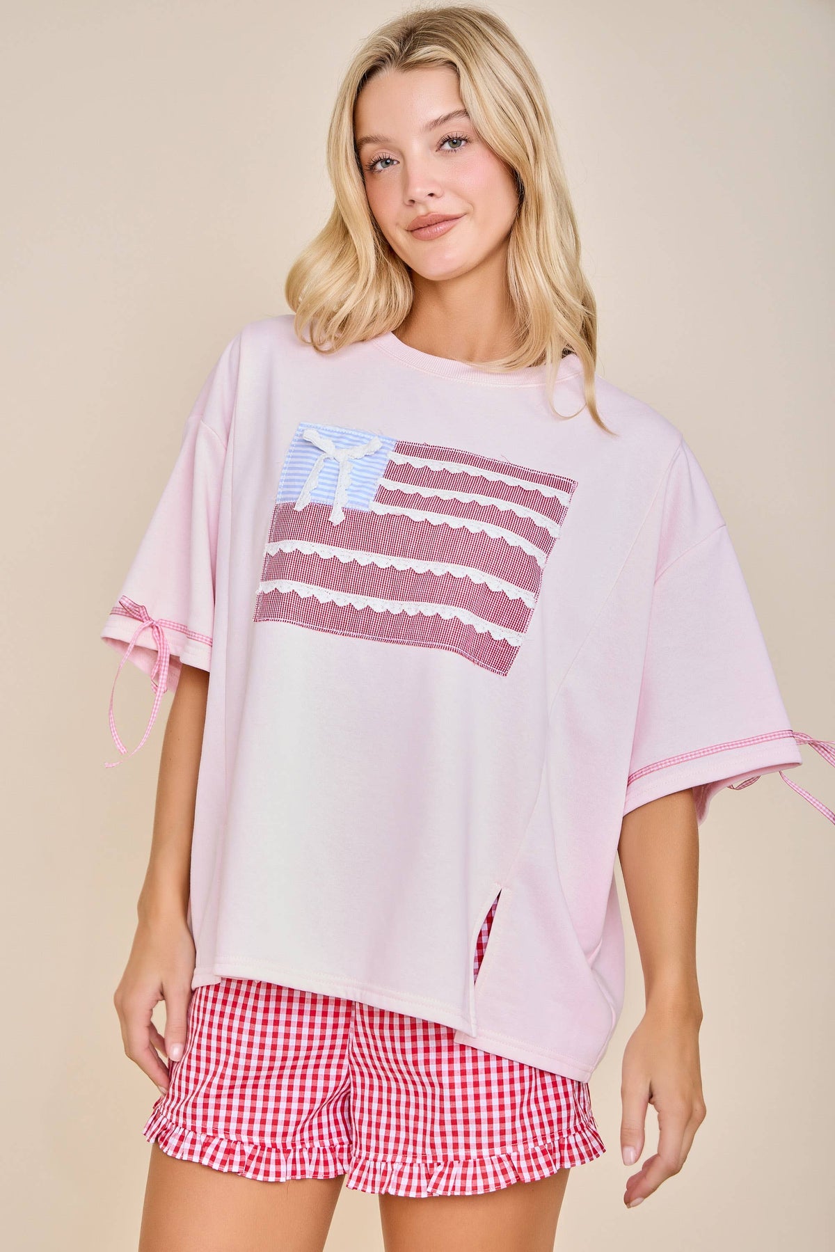 The Daisy Gingham Lounge Shorts