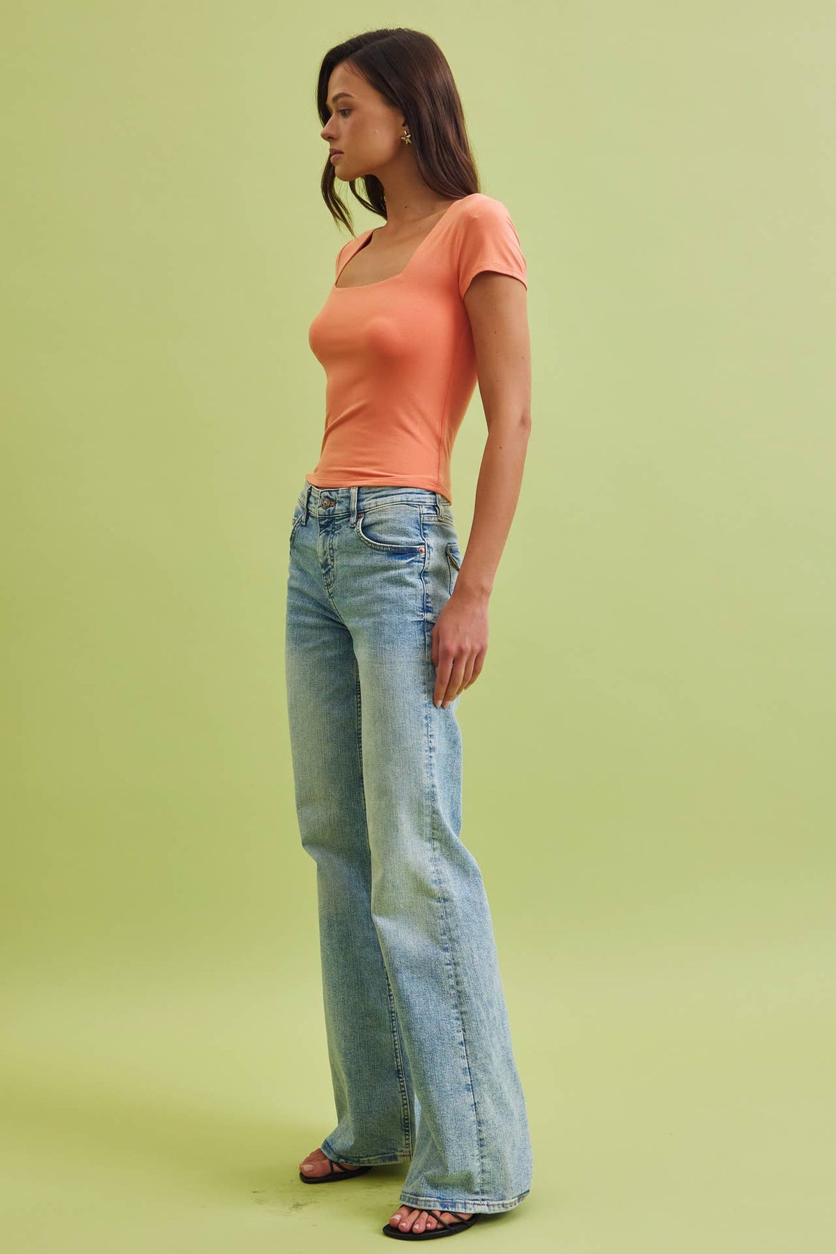Emma Essential Square Neck Tee