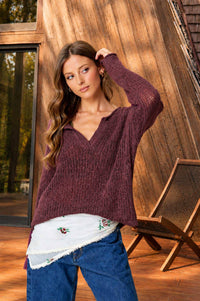 Barely There Sheer Knit Sweater