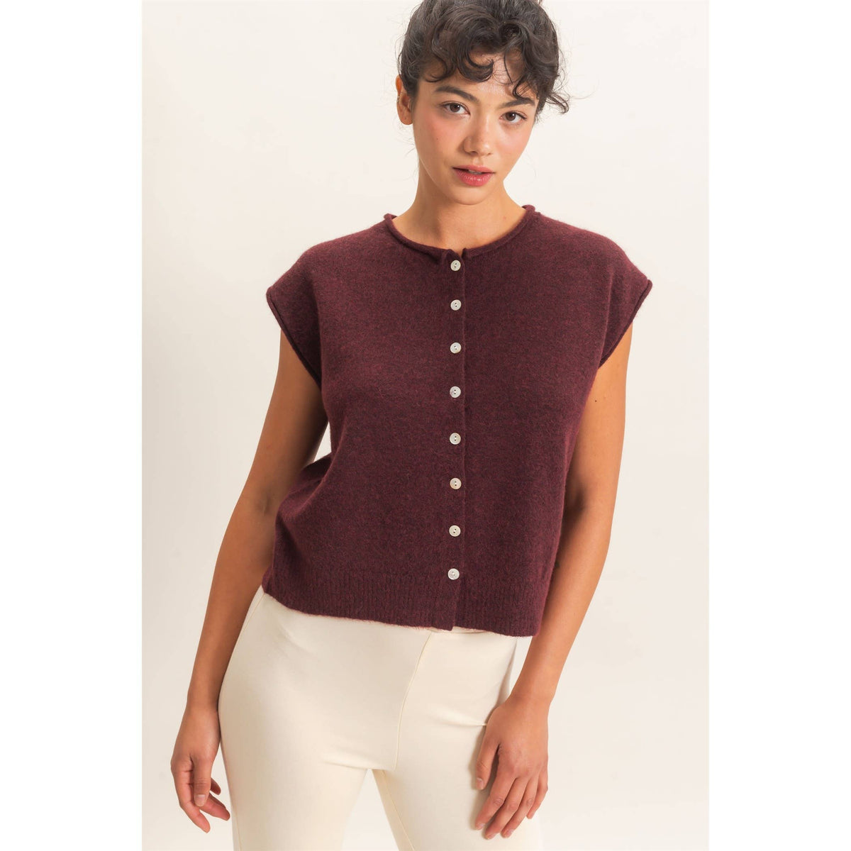 The In Between Button Sweater Vest