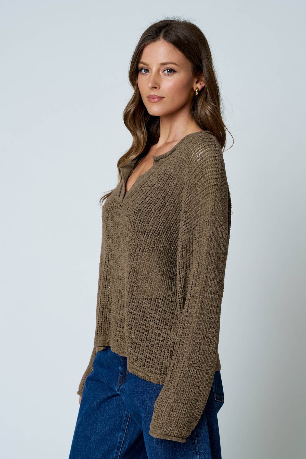 Barely There Sheer Knit Sweater