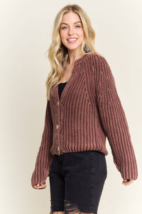 Come As You Are Cotton Cardigan: Brown