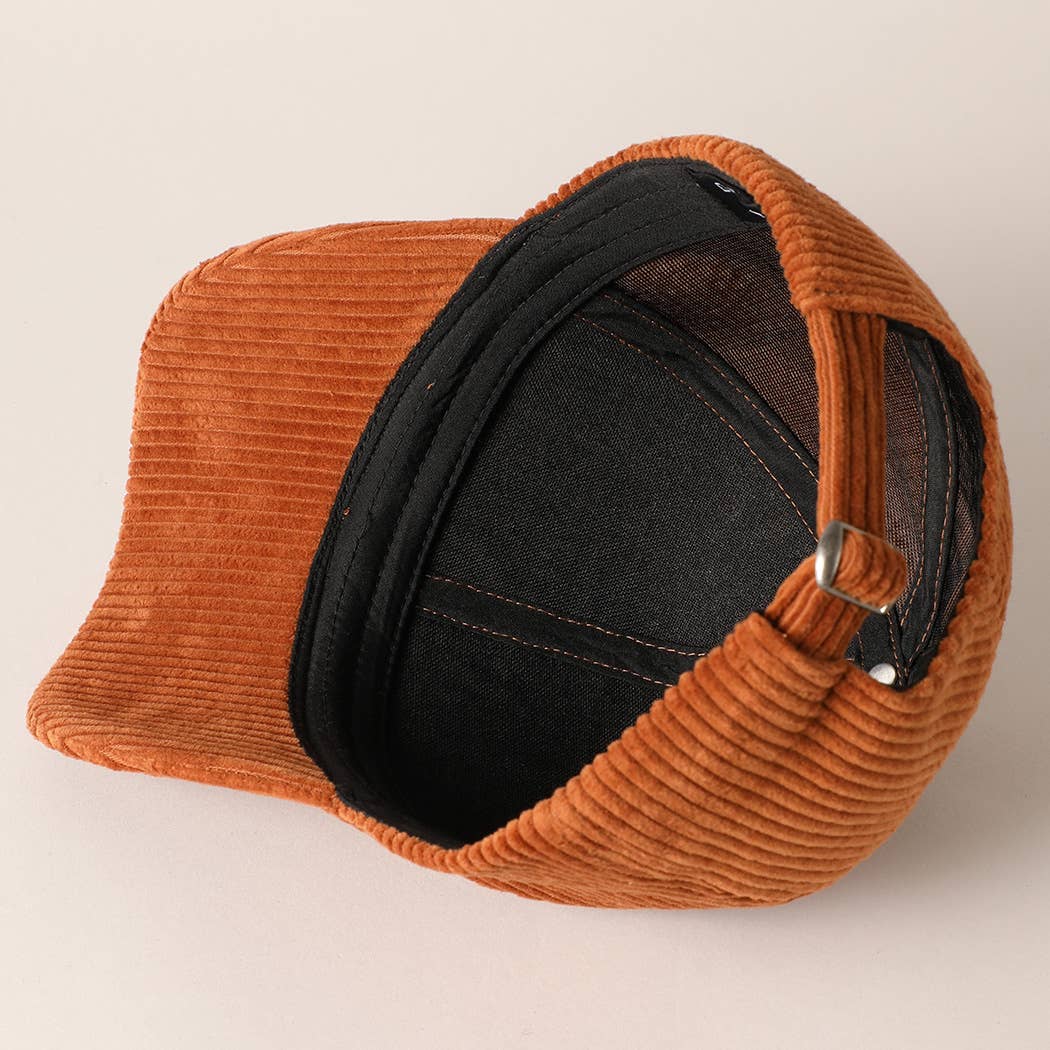 Howdy Darlin’ Corduroy Patch Baseball Cap – Vintage Western Adjustable Hat