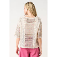 The Indie Crochet Knit Top: Natural