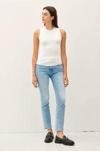 The Rylie Ribbed Knit Tank – Mocha, Off White & Black
